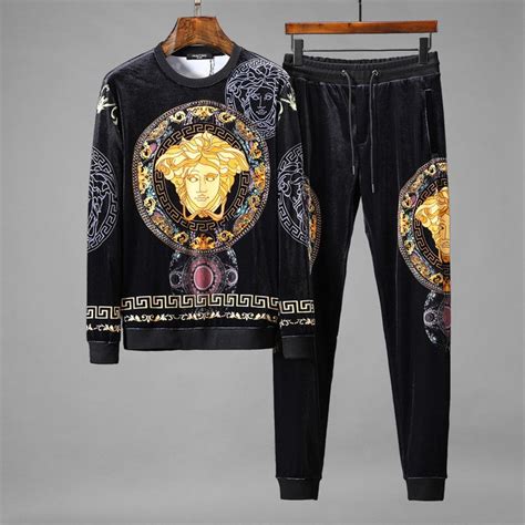 men's versace sweatpants|velvet tracksuit men's Versace.